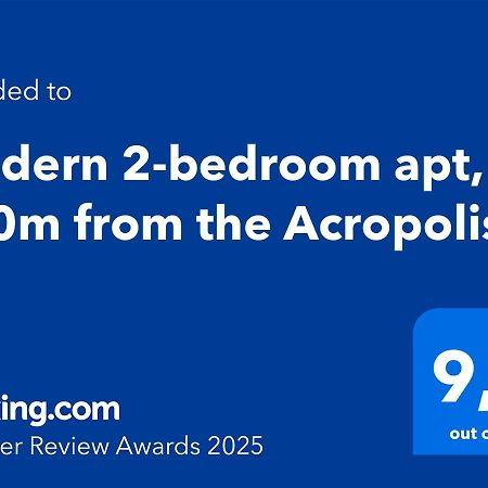 Modern 2-Bedroom Apt, 200M From The Acropolis Aten Exteriör bild